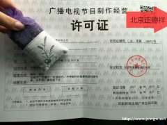 北京审批电视动画片发行许可证许可证准备的材料