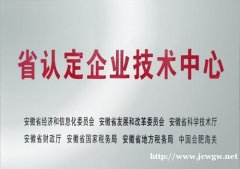 2019年（第28批）安徽省企业技术中心认定和开展安徽省企业