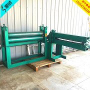 内蒙古通辽固体油桶切盖机 工地油桶解剖机 双组压平分解机