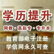 网络远程教育专科本科学历提升全程托管学习考试无压力