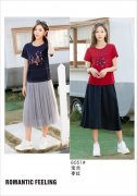 广州品牌女装尾货拿货渠道 夏季女式上衣 短袖T恤批发