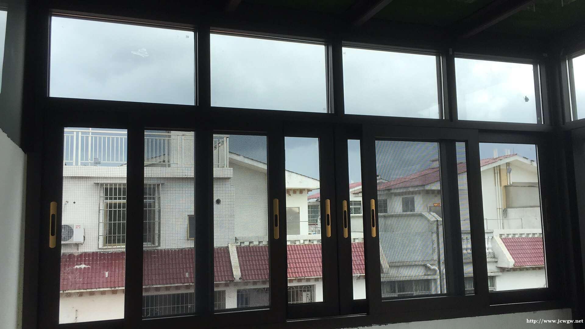 广州玻璃封阳台封窗 凤铝广铝品牌定制断桥铝门窗隔音