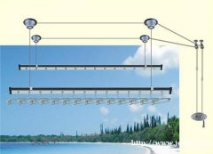 上海静安区阳台手摇升降晾衣架维修户外斜拉晾衣架更换钢丝绳