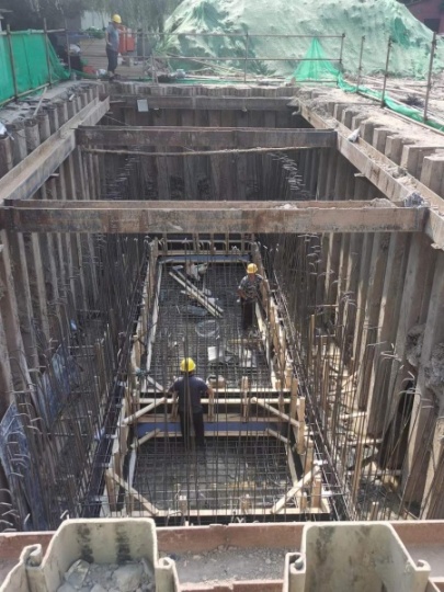 北京海淀区蓄水池基坑支护打钢板桩