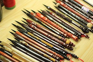 胎毛笔现场制作冬顺胎毛笔专业27年制作可以写字的胎毛笔