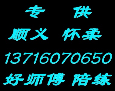 顺义怀柔好师傅陪练公司张教练