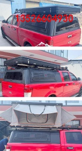 金龙卡威k1皮卡车后斗锰钢三开门高盖后箱盖尾箱盖改装件