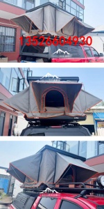 皮卡车通用高盖三开门盖顶加装露营直升顶帐蓬睡帐改装