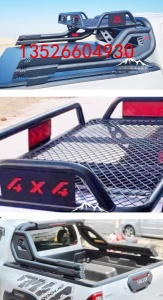 长城炮海拉克斯hilux皮卡车双筒龙门架带筐防滚架护栏