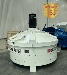 行星式立轴搅拌机独特设计传动结构，低噪运行不扰场