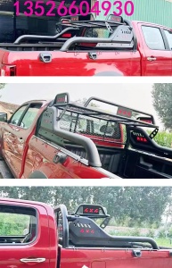 江淮悍途t9/t8皮卡车带筐款龙门架防滚架防护栏杆改装