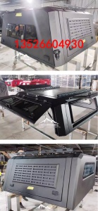 lc79陆地巡洋舰皮卡车分体铝合金高盖后箱盖改装