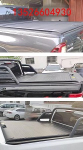 海拉克斯hilux revo皮卡车手动卷帘盖拉帘盖后箱平板盖改装