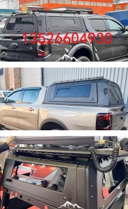 2023款ranger游骑侠皮卡车推拉窗三开门高盖后箱盖尾箱盖改装